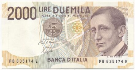 Olaszország 1990. 2000L 'PB 635174 E' T:II Italy 1990. 2000 Lire 'PB 635174 E' C:XF Krause P#115