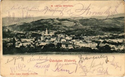 1903 Zilah, Zalau; látkép. Seres Samu kiadása / general view (EK)
