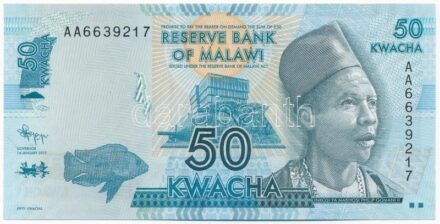 Malawi 2012. 50K 'AA 6639217' T:I Malawi 2012. 50 Kwacha 'AA 6639217' C:UNC Krause P#58a