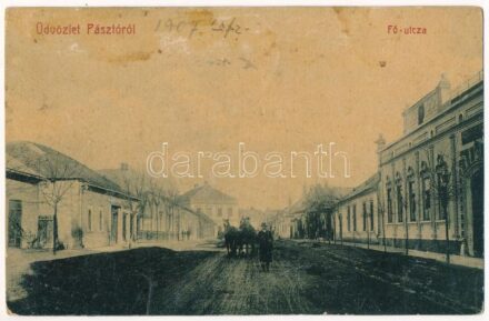1907 Pásztó, Fő utca. W.L. (?) No. 961. (fl)
