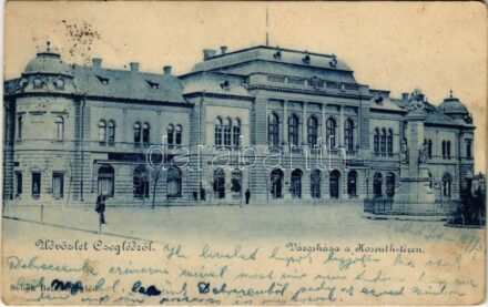 1899 (Vorläufer) Cegléd, Városháza a Kossuth téren. Sebők Béla kiadása (fl)