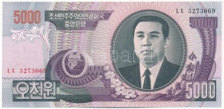 Észak-Korea 2006. 5000W T:I North Korea 2006. 5000 Won C:UNC Krause P#46