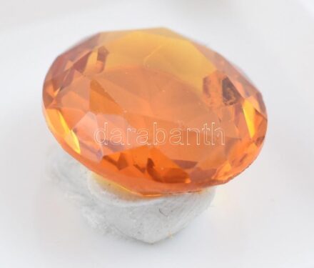 Szintetikus korund, sárga, 9,59 ct