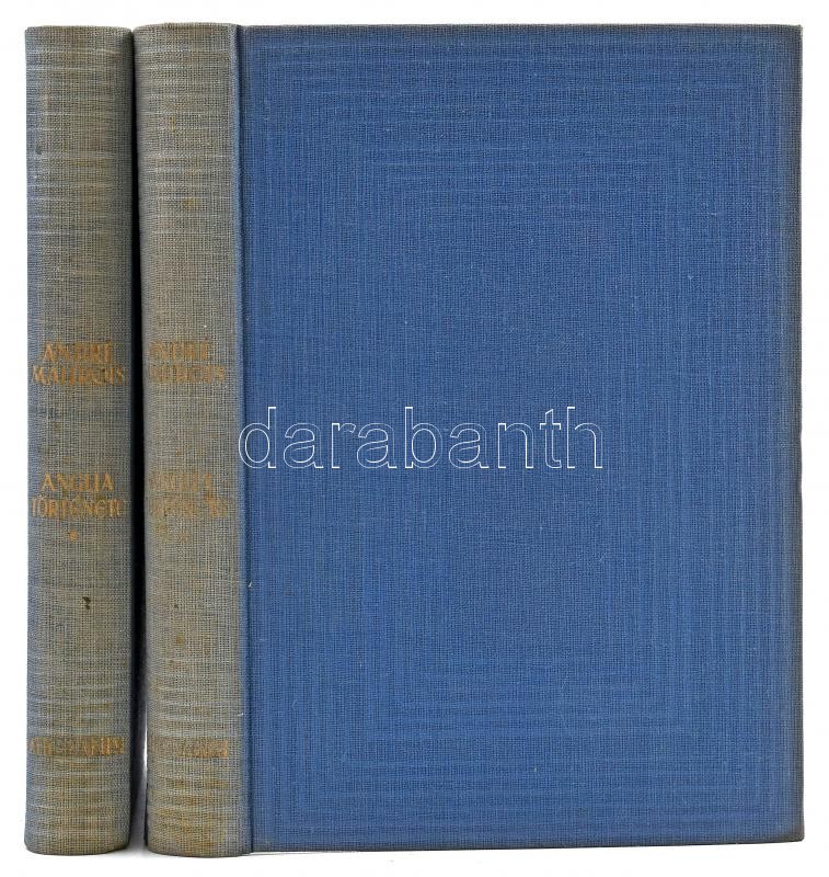 Maurois, André: Anglia története I.-II. Fordította: Németh Andor. Bp., é.n..Írás. 707 p. Kiadói vászon kötésben - Image 2