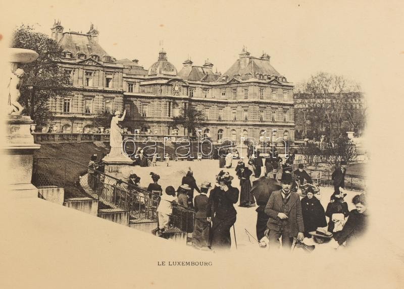 cca 1890 Párizs képes füzet 31 képpel sérült bőr kötésben. 24x15 cm - Image 2