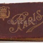 cca 1890 Párizs képes füzet 31 képpel sérült bőr kötésben. 24x15 cm - Image 3