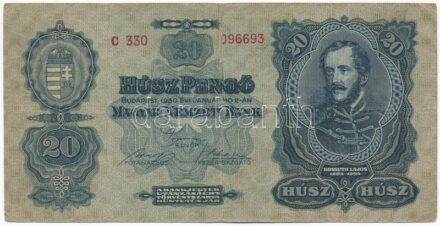 1930. 20P 'C 330 096693' T:III Adamo P11