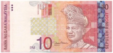 Malajzia DN (2001.) 10R 'LF 4743109' T:II Malaysia ND (2001.) 10 Ringgit 'LF 4743109' C:XF Krause P#42d