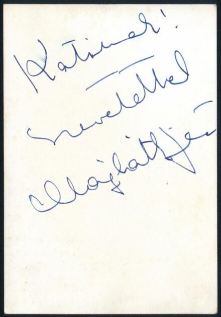 Majláth Jenő zenész autográf dedikálása fotón 6x9 cm