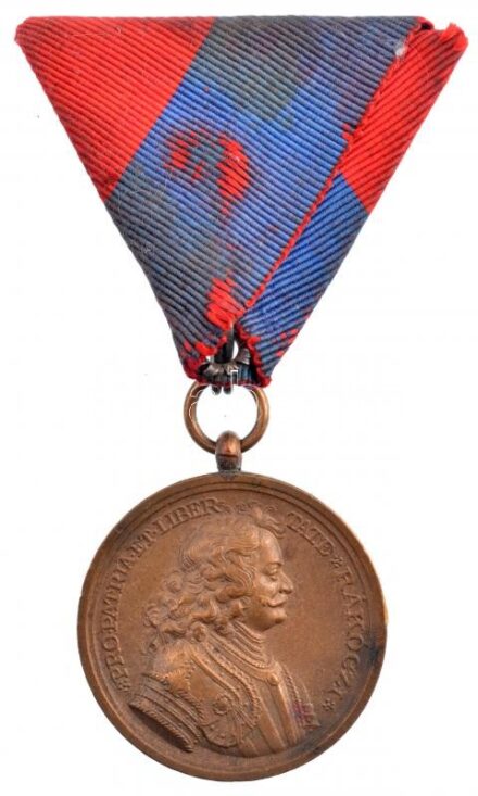 1938. 'Felvidéki Emlékérem, II. Rákóczi Ferenc' bronz kitüntetés mellszalagon T:1- Hungary 1938. 'Upper Hungary Medal, Francis II Rákóczi' bronze decoration with ribbon C:AU NMK 427.