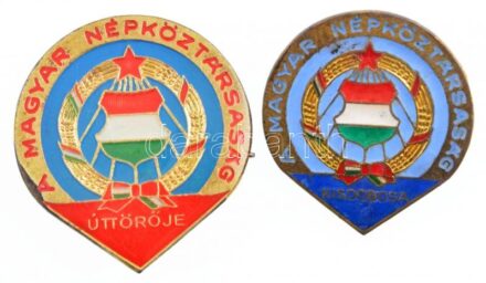 ~1970-1980. 'A Magyar Népköztársaság Kisdobosa' + 'A Magyar Népköztársaság Úttörője' T:1-,2