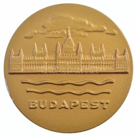 1989. 'Budapest' hátoldalon gravírozva 'Országos Serdülő Kupa '89', eredeti tokban (70mm) T:1-