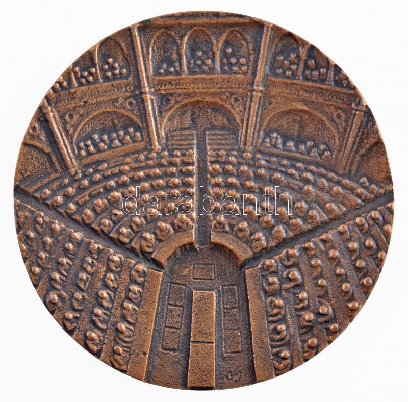 Andrássy Kurta János (1911-2008) DN 'A Magyar Népköztársaság Országgyűlése Budapest' kétoldalas Br emlékérem (68mm) T:1-