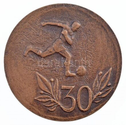 1985. 'Az Antenna és a Pénzügy csapatainak fúziójára emlékezve 1955-1985' kétoldalas Br futball emlékérem (53mm) T:2 ph