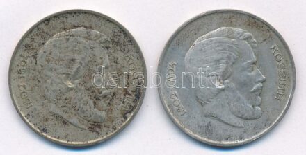 1947. 5Ft Ag 'Kossuth' (2x) T:3 patina Adamo F8.1