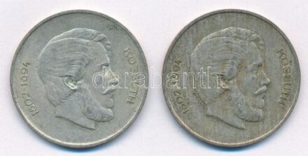 1947. 5Ft Ag 'Kossuth' (2x) T:3 patina Adamo F8.1