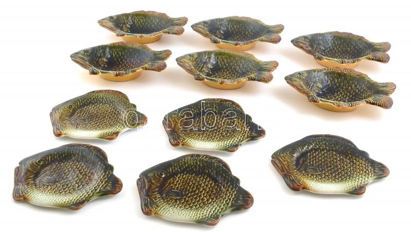 5+6 db Gránit halas tál, Jelzett apró sérülésekkel d: 23 cm , 21 cm - Image 2