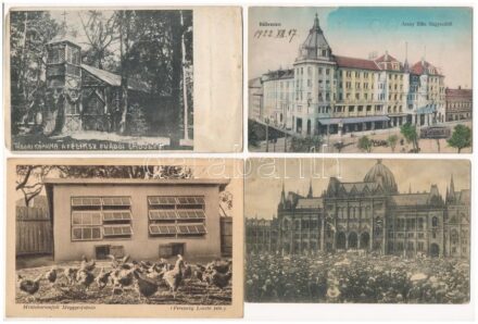 20 db RÉGI történelmi magyar város képeslap vegyes minőségben / 20 pre-1945 historical Hungarian town-view postcards in mixed quality