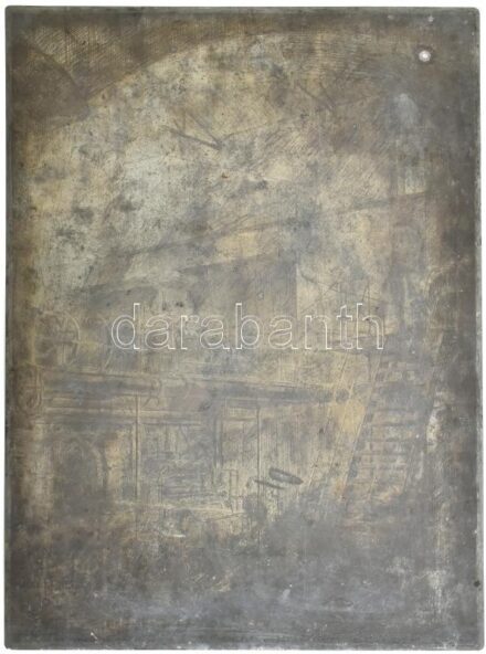 Jelzés nélkül: Koch Ernő?: Gyár. Ón nyomódúc, 45x34cm