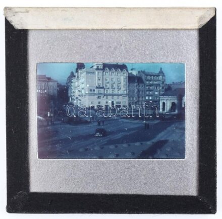 cca 1940 Bp., Szent Gellért tér, Gellért Szálló, Forrásház, 1 db Agfacolor színes diapozitív