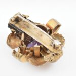 Fém bross ametiszttel, jelzés nélkül, 3,5cm - Image 2