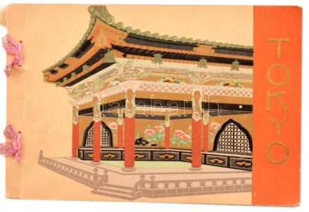 Tokyo and its illustrations, compiled by Tokyo Shippin Domei Kwai, (Tokyo Exhibitors' Association) Anglo-Japanese Exposition, 1910. Tokyo, 1910, The Tokyo Printing C.,2+V +83 (fekete-fehér fotók)+8 (kiállítók listája) p.+6 (reklámok) sztl.