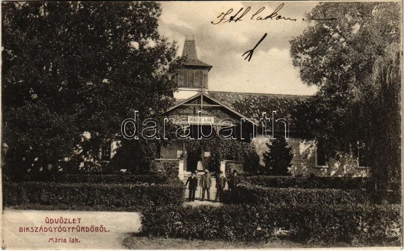 1913 Bikszád-gyógyfürdő, Baile Bixad; Mária lak. Divald Károly fia kiadása / villa (EK)