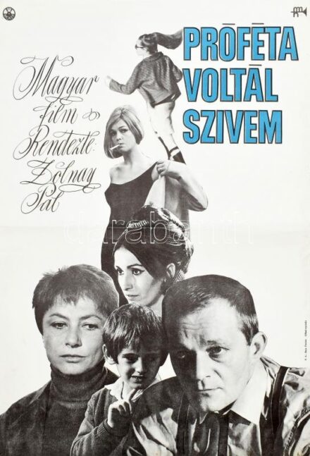 cca 1968 Próféta voltál szívem, rendezte: Zolnay Pál, filmplakát, MOKÉP-MAHIR, hajtva, 57,5x39,5 cm