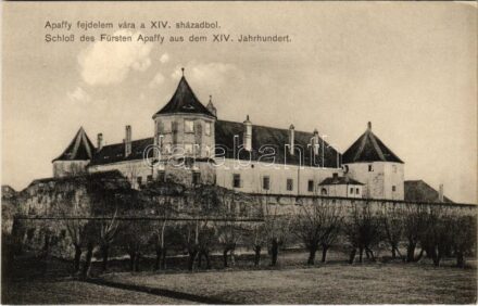 Fogaras, Fagaras; Apaffy (Apafi) fejedelem vára a XIV. századból. Fleissig Jakab kiadása / Schloß des Fürsten Apaffy aus dem XIV. Jahrhundert / castle
