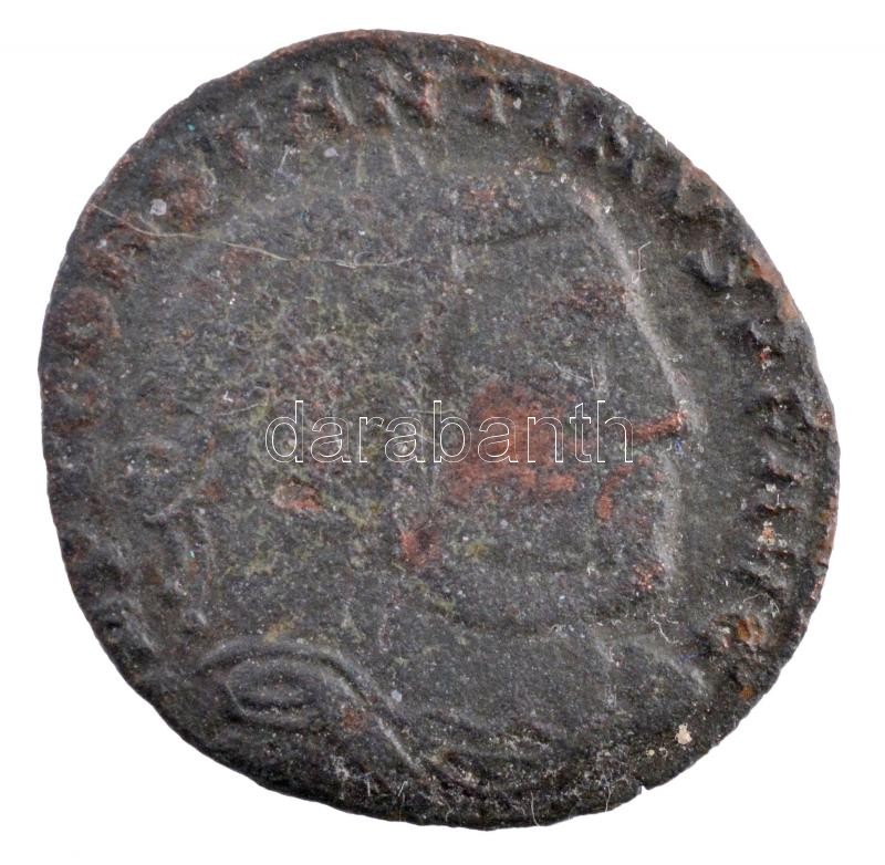 Római Birodalom / Thessalonica / I. Constantinus 312-313. AE Follis (3,06g) T:2- Roman Empire / Thessalonica / Constantine I 312-313. AE Follis 'IMP C CONSTANTINVS P F AVG / IOVI CONSERVATORI AVGG NN / oTSoAo' (3,06g) C:VF RIC VI 61b
