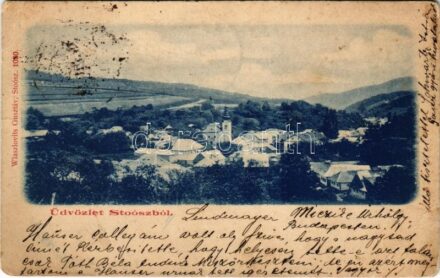 1899 (Vorläufer) Stósz, Stoósz, Stós; látkép. Wlaszlovits Gusztáv 1030. / general view (Rb)