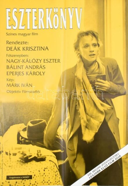 cca 1990 Eszterkönyv, rendezte: Deák Krisztina, nagyméretű filmplakát, moziplakát, MOKÉP, hajtva, 81x56 cm