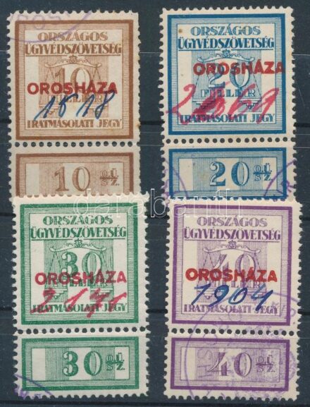 Orosháza 4 klf ügyvédi iratmásolási jegy szelvénnyel