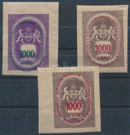 1919-1925 3 klf próbanyomat