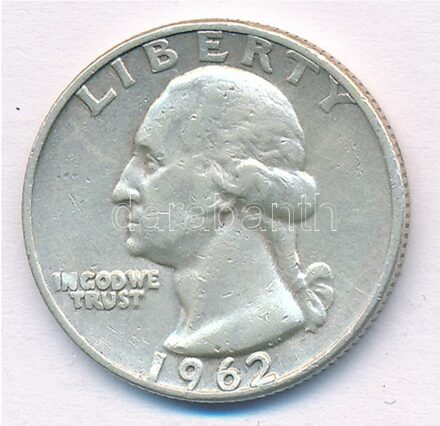 Amerikai Egyesült Államok 1962D 25c Ag T:1-,2 kis karc USA 1962D 25 Cents Ag C:AU,XF small scratch Krause KM#164
