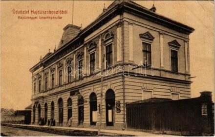 1909 Hajdúszoboszló, Hajdú megyei takarékpénztár. W.L. 2089. + 'KŐRÖSMEZŐ - BUDAPEST 299. SZ. C' vasúti mozgóposta bélyegző (EB)