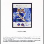 Farkas Bertalan magyar űrhajós aláírása kisíven / Signature of Bertalan Farkas Hungarian astronaut on MS