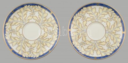 Christoffle porcelán teáscsésze alátét, 2db, jelzett, hibátlan d: 15cm