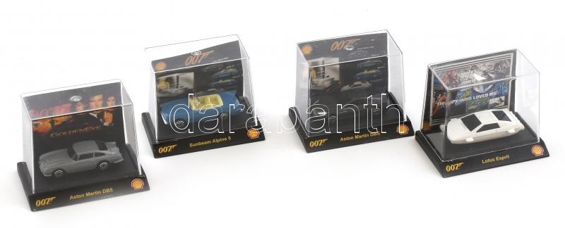 James Bond 4 darab játék autó eredeti dobozában 7 cm