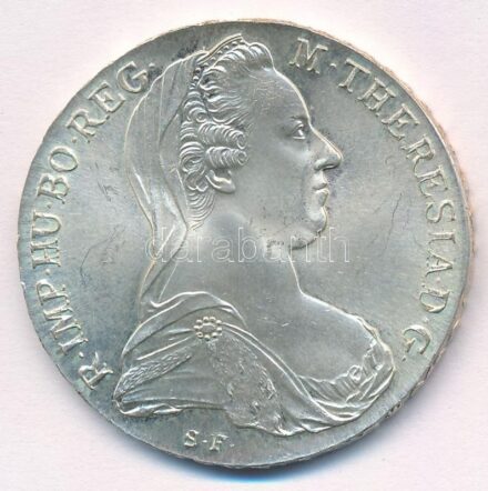 Ausztria 1780SF Tallér Ag 'Mária Terézia' utánveret T:1- Austria 1780SF Thaler Ag 'Maria Theresia' restrike C:AU Krause KM#T1