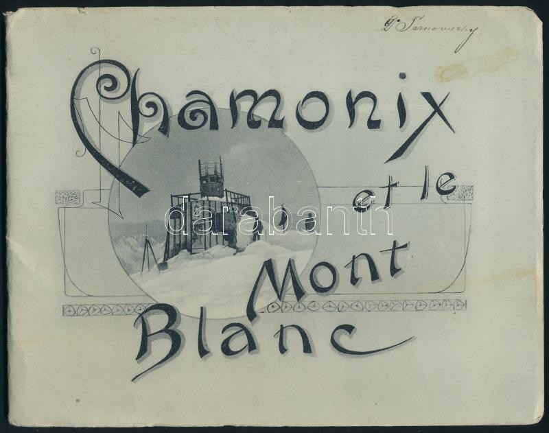 cca 1900 Chamonix et le Mont Blanc. Laporello 12 képpel 21x16 cm