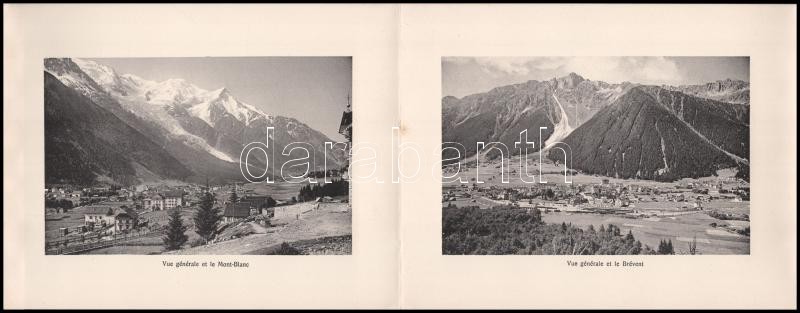 cca 1900 Chamonix et le Mont Blanc. Laporello 12 képpel 21x16 cm - Image 3
