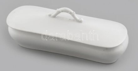 Moritz Zdekauer porcelán fogkefetartó. Fehér mázas, jelzett, hibátlan. 23 cm