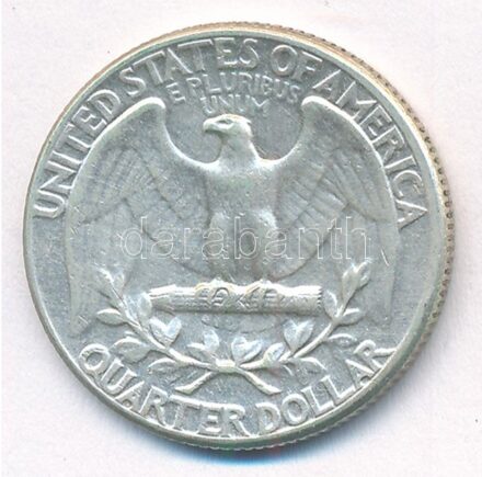 Amerikai Egyesült Államok 1964. 25c Ag T:2 patina, kis karc USA 1964. 25 Cents Ag C:XF patina, small scratch Krause KM#164
