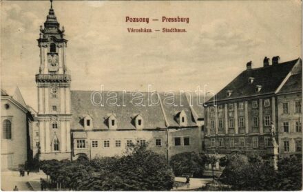 1911 Pozsony, Pressburg, Bratislava; Városháza / Stadthaus / town hall (EK)