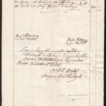 1862 Mosonmagyaróvár (Ung Altenburg), irat elvégzett asztalosmunkáról, 3 db okmánybélyeggel