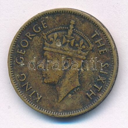 Hongkong 1949. 10c Ni-sárgaréz 'VI. György' T:2 Hong Kong 1949. 10 Cents Ni-Brass 'George VI' C:XF Krause KM#25