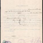 1923 Kolozsvár, okmány 5 db felülnyomott helyi illetékbélyeggel