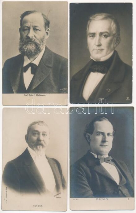 20 db RÉGI motívum képeslap: híres emberek / 20 pre-1945 motive postcards: famous people