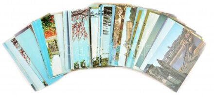 100 db MODERN színes megíratlan magyar város képeslap / 100 MODERN unused Hungarian town-view postcards